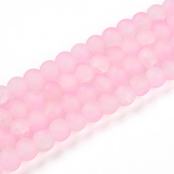 Crackle Glass Beads Strands