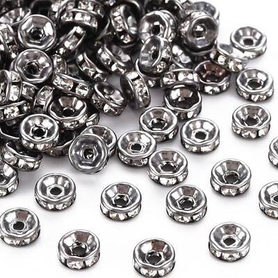 Iron Grade A Crystal Rhinestone Spacer Beads