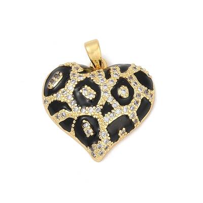 Brass Micro Pave Cubic Zirconia Pendants