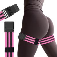 1 Pair Of Adjustable BFR Training Belts Equipped with BFR Blood Flow Restriction Belts, Used for Gluteal Muscle and Hip J...