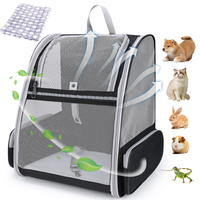 Lollimeow Cat Backpack Carrier, Ideal for Small Animals & Puppies, Outdoor Adventures, Vet Transport. Fully Ventilated Design...