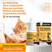 Cassiel-Pet Eye Drops,Dog&Cat Tear Stain Cleaner,Pet Eye Drops for Dogs&Cats,Sooth Dry Eyes Pink Eyes,Dog&Cat Eye infection T...