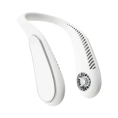 Portable Mini Electric Fan USB Charging Leafless Fan | Color: White | Electrical outlet: USB