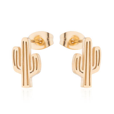 Sweet Cactus Earrings for Girls - Boho Chic Forest Style Fashion Jewelry