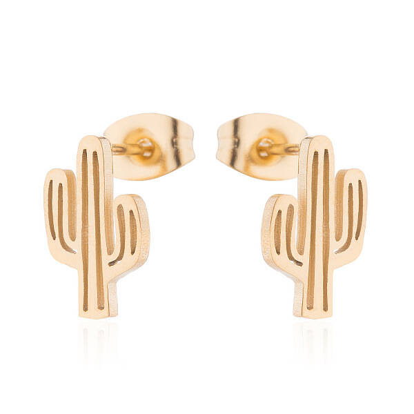 Sweet Cactus Earrings for Girls - Boho Chic Forest Style Fashion Jewelry