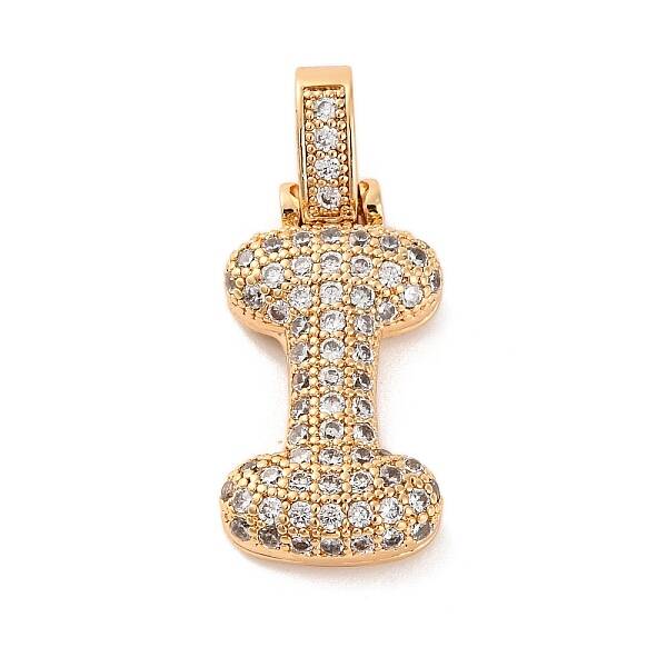 Brass Micro Pave Cubic Zirconia Pendants