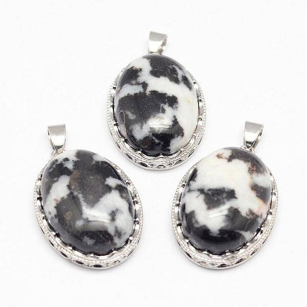 Natural Zebra Jasper Pendants