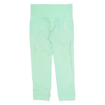 GYMSHARK 3/4 Length Activewear Womens Leggings Green Skinny XS W24 L20