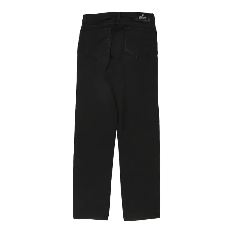 Versace Jeans Couture Trousers - 34W 34L Black Cotton