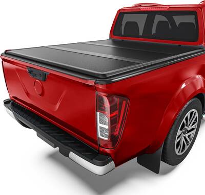 OEDRO 5FT Hard Tri-fold Tonneau Cover Fold Truck Bed Covers Fit For 2005-2025 Nissan Frontier(NOT for México Models) W/ 5 Fe...