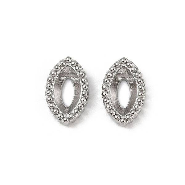 304 Stainless Steel Rhinestone Cabochon Settings