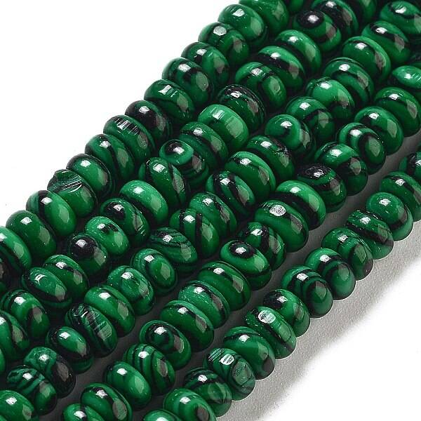 Synthetic Malachite Beads Strands
