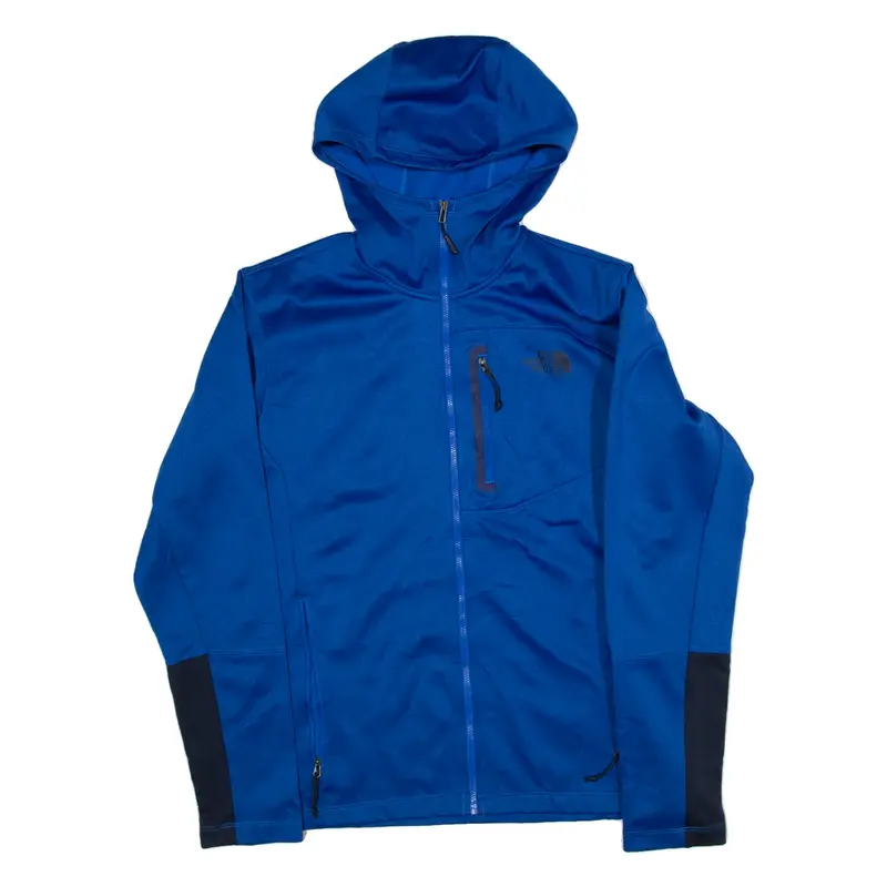 THE NORTH FACE Mens Blue Hoodie Full Zip M