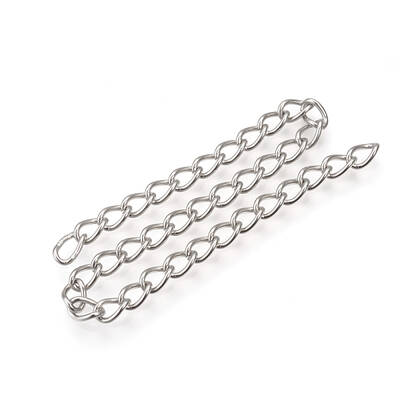 Tarnish Resistant 304 Stainless Steel Curb Chains