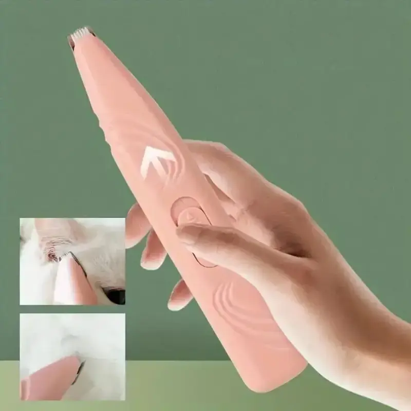 Professional Pet Hair Trimmer, 1 Count Rechargeable Electric Clipper for Cats & Dogs, Quiet & Precise Grooming Tool for Home ...