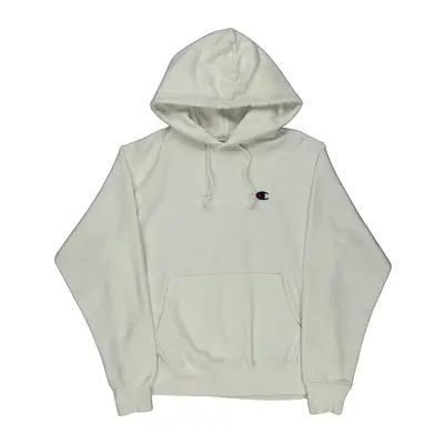 Reverse Weave Champion Hoodie - Medium White Cotton Blend