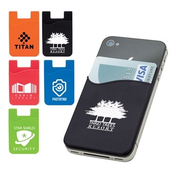 150 Customized Treviso Silicone Phone Wallet - 2-Card Capacity