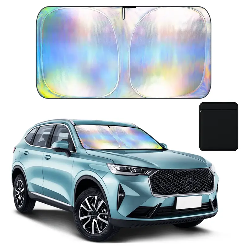 Aokway Foldable Car Windshield Sun shade for Fall, Portable Foldable Car Windshield Double-layer Sunshade, Car Exterior Acces...