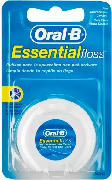 Oral-B Essential Floss Waxed Dental Floss 50 M