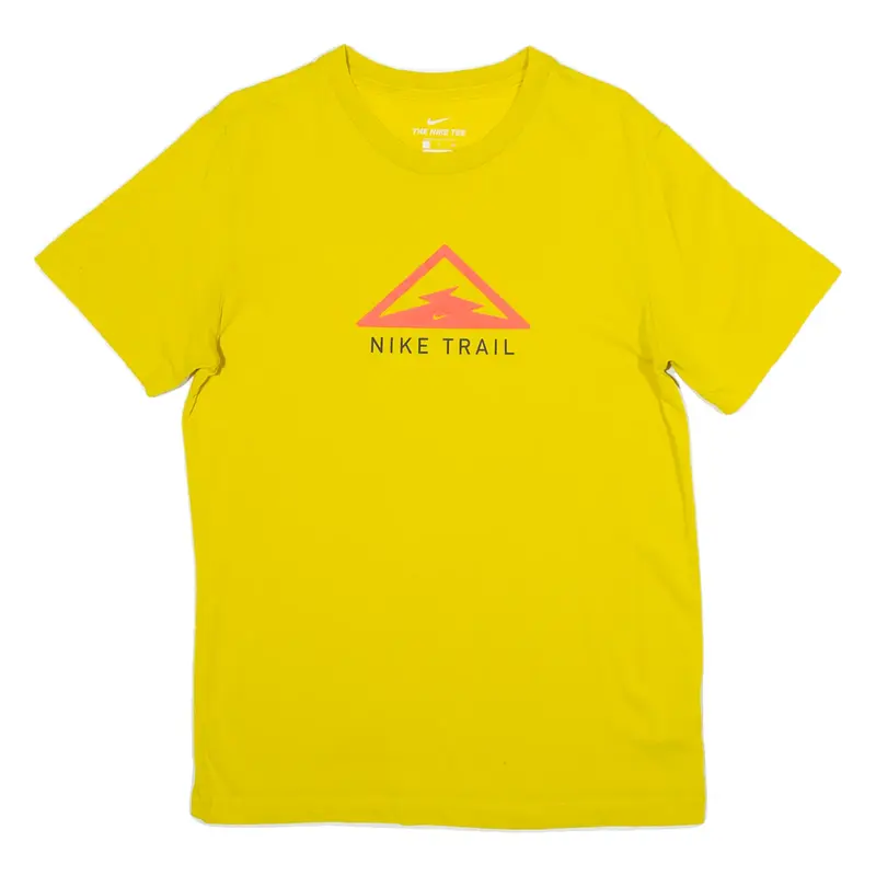 NIKE Mens T-Shirt Yellow S