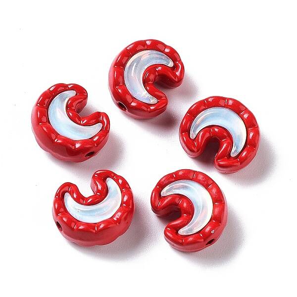Spray Painted Alloy Bead