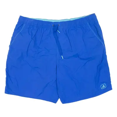 ADIDAS Mesh Lining Mens Swimming Shorts Blue Relaxed XL W36