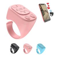 Multi-functional Ring Remote Control, USB Rechargeable Bluetooth-compatible Page Turner Ring Scroller for iPhone iPad, Camer...
