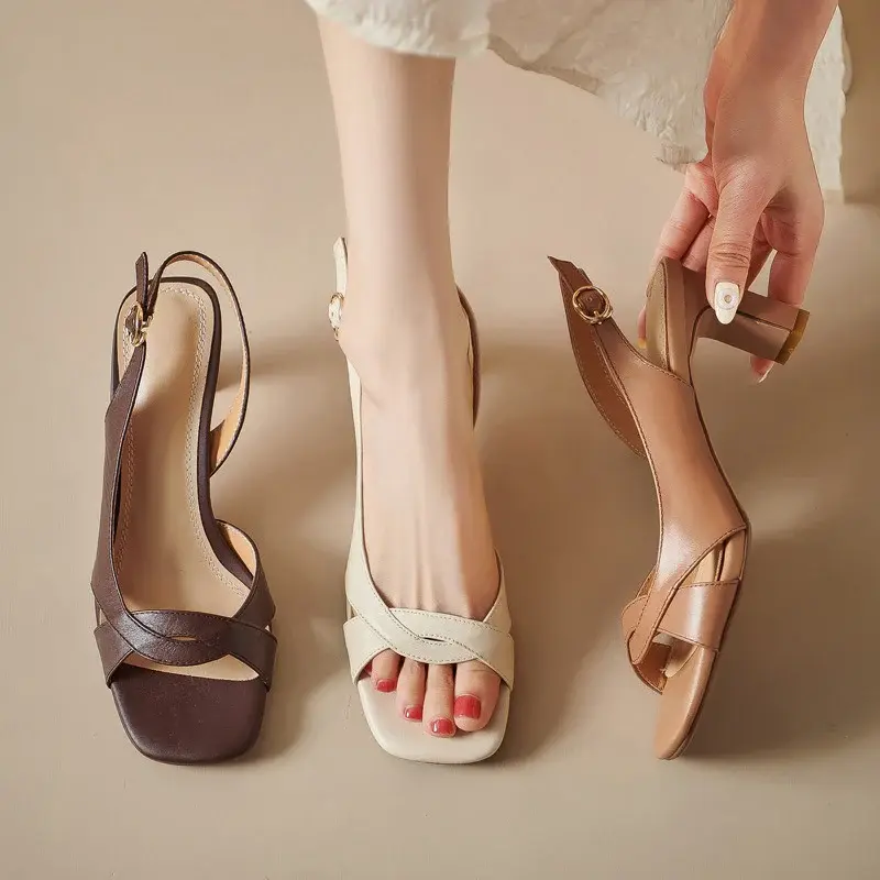 CHIKO Zakiya Open Toe Chunky Heels Heeled Sandals