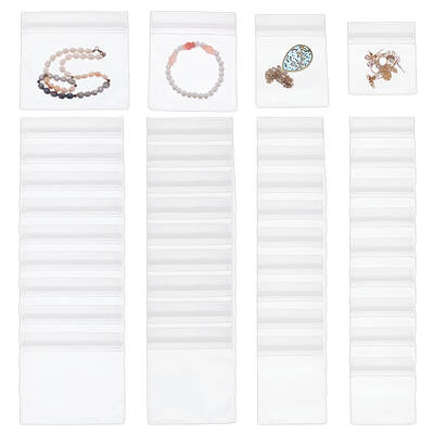 40Pcs 4 Styles Plastic Self-Adhesive Packing Bags