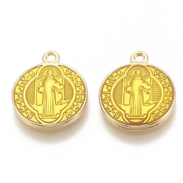 Brass Enamel Pendants