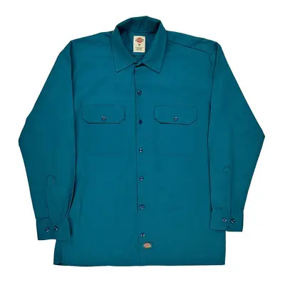 Dickies Shirt - Medium Blue Polyester Blend