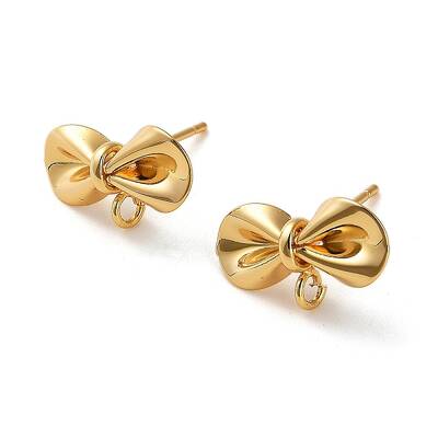 Brass Stud Earring Findings