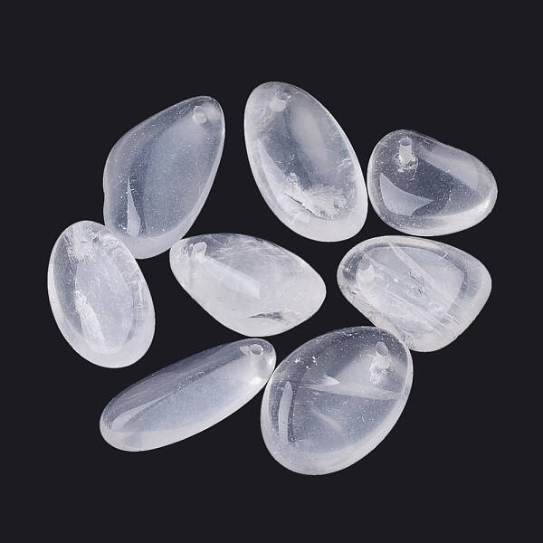 Natural Quartz Crystal Pendants