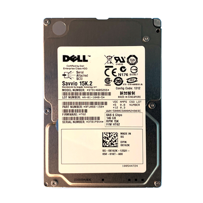 0X162K Dell 146GB 6Gb/s SAS 15000 2.5-Inch Hard Drive