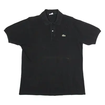 LACOSTE Mens Polo Shirt Black L