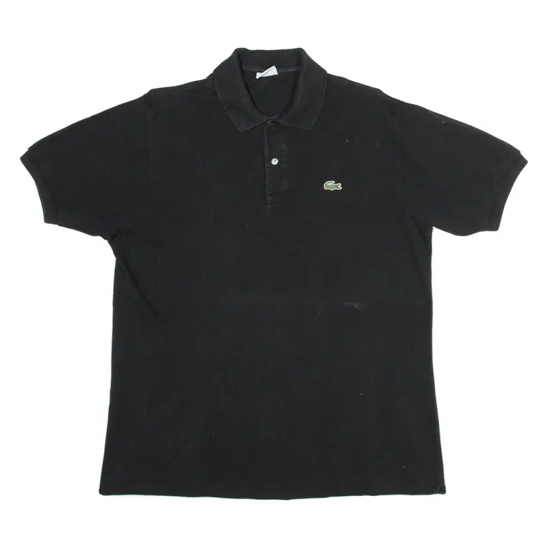 LACOSTE Mens Polo Shirt Black L