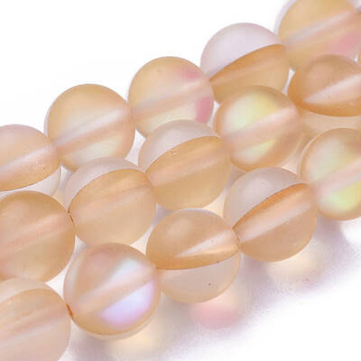 Synthetic Moonstone Beads Strands