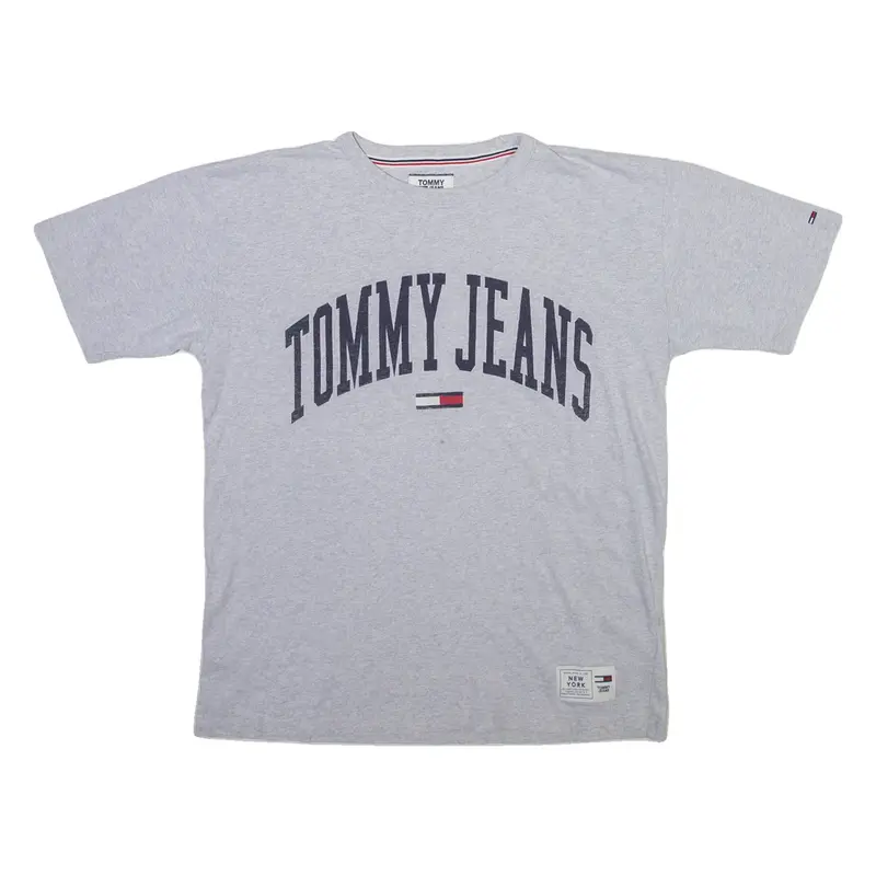 TOMMY JEANS Mens T-Shirt Grey S