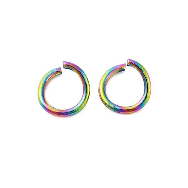 Ion Plating(IP) 304 Stainless Steel Open Jump Rings