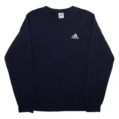 ADIDAS Mens Sweatshirt Blue L