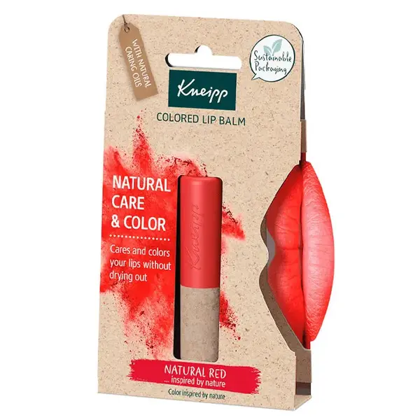 Balsamo labbra colorato Kneipp rosso naturale 3,5 g
