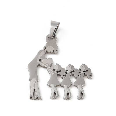 Non-Tarnish Mother's Day 304 Stainless Steel Pendants