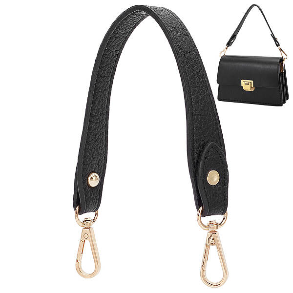 Litchi Texture PU Leather Wide Bag Handles