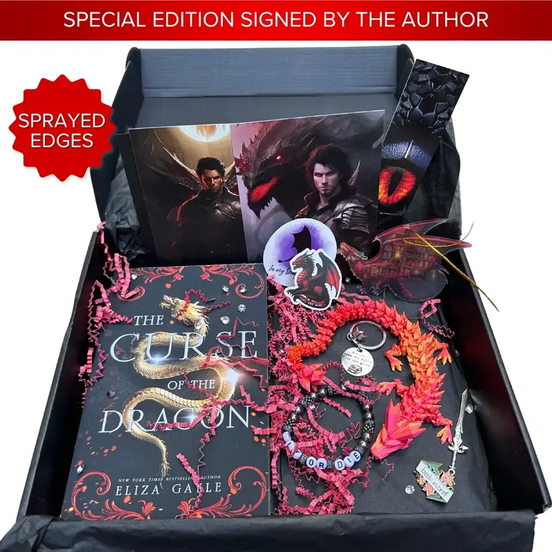 The Curse of the Dragon Signed Special Edition Fantasy Paranormal Romance Paperback with Sprayed Dragon Wing Edges, a Dragon,...