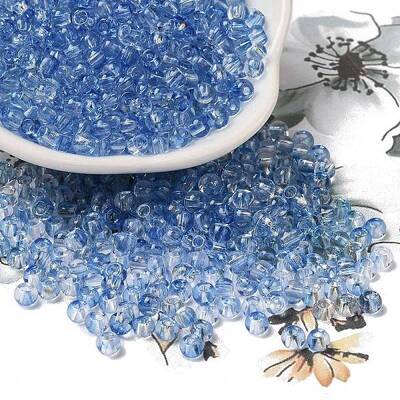 Transparent Colours Glass Round Beads