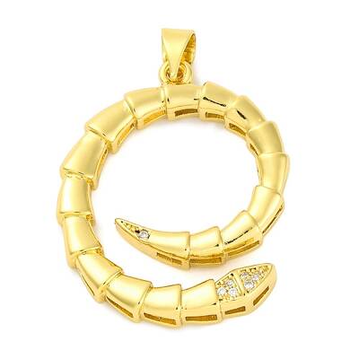 Rack Plating Brass Micro Pave Cubic Zirconia Pendants