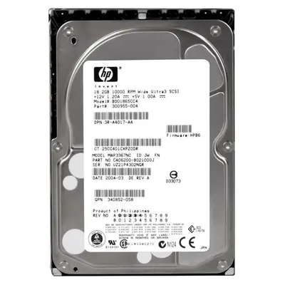 3R-A4017-AA HP 18.2GB Ultra-320 SCSI 10000 3.5-inch Hard Drive