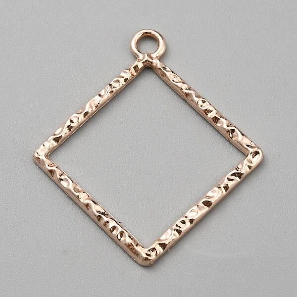 Alloy Open Back Bezel Pendants