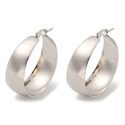Tarnish Resistant 202 Stainless Steel Hoop Earring