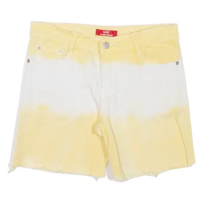 GR COLLECTION Womens Jorts Shorts Yellow UK 10 W26